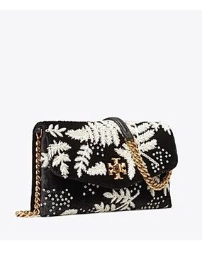 Tory Burch Kira embroidered wallet crossbody bag